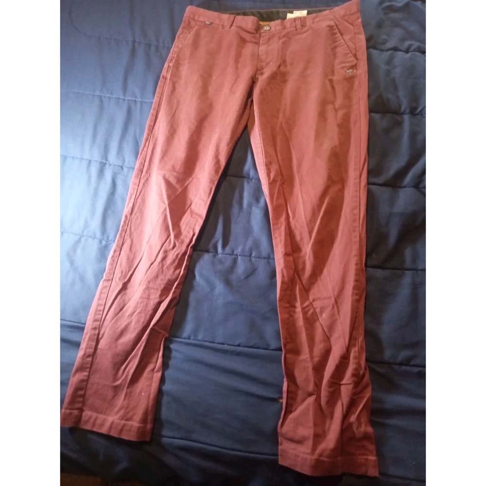 Fox Racing Fox Selecter Chino Pants Slim Taper Size 38x32‎ Maroon